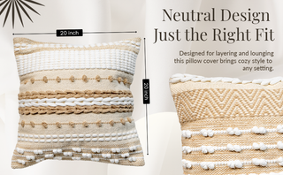 Handmade Decorative Lumbar Throw Pillow Cushion Covers  3 Pack | Cover only (no insert) (