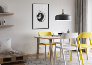 Eye of the Storm | Abstract Canvas Wall Art in Black – Ready to Hang – Framed or Unframed – Modern Home Décor