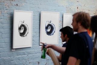 Eye of the Storm | Abstract Canvas Wall Art in Blue– Ready to Hang – Framed or Unframed – Modern Home Décor