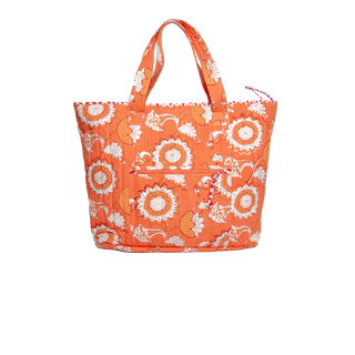 Block Printed Handmade Tote handbag | Floral tote cotton canvas bag