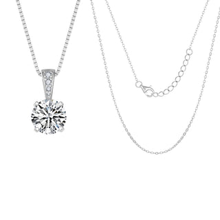 3.35 ct Women's Moissanite Necklace Pendant