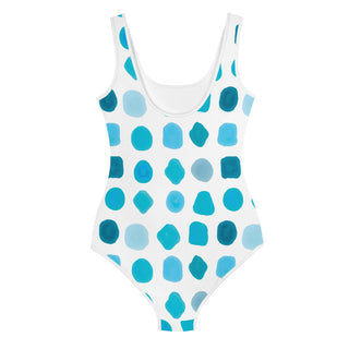 Cute Hand Paint Print Girls' Youth One-Piece Swimsuit with UV Protection