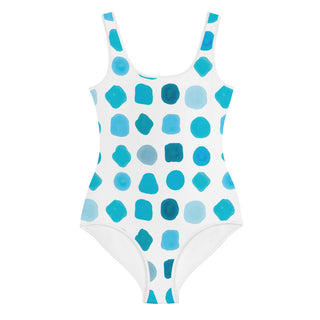 Cute Hand Paint Print Girls' Youth One-Piece Swimsuit with UV Protection