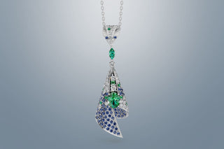 video of moissanite pendant