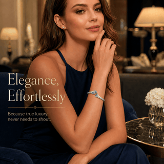 Moissanite, Lab - Grown Emerald & Sapphire Open Pavé Bangle - Reymey