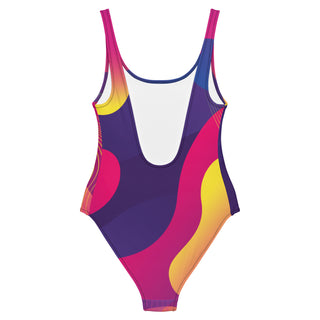 Women's Color Block One-Piece Swimwear