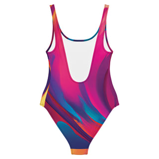 Chic Chevron One-Piece Women's Swimwear