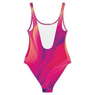 Multicolor Geometric One-Piece Swimsuit