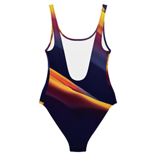 Eye-Catching Multicolor Cutout One-Piece Swimwear