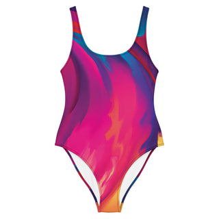 Chic Chevron One-Piece Women's Swimwear