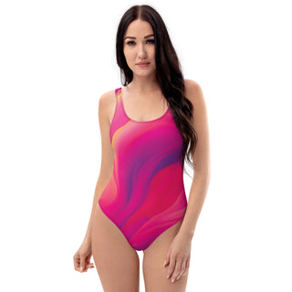 Multicolor Geometric One-Piece Swimsuit