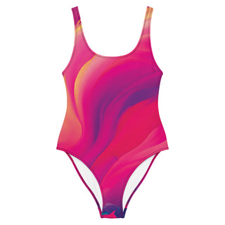 Multicolor Geometric One-Piece Swimsuit