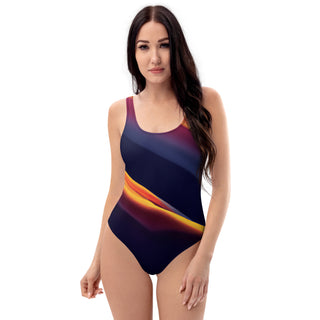 Eye-Catching Multicolor Cutout One-Piece Swimwear