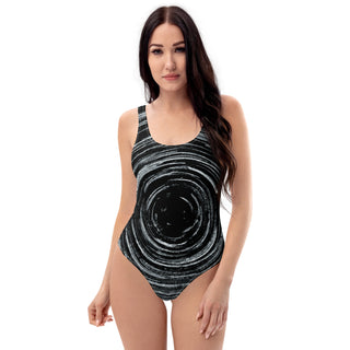 Women's One-Piece Swimsuit with Starry-Night