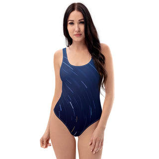 Women's Colorful Night Print One-Piece Swimsuit