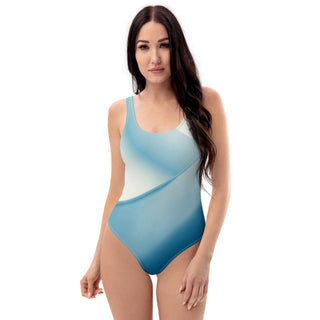 Women's One-Piece Swimsuit with Colorful Abstract Detail