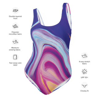 Pop Art Inspired One-Piece Swimwear