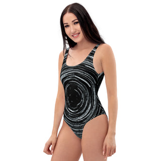 Women's One-Piece Swimsuit with Starry-Night